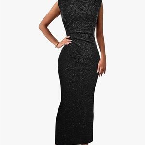 Elegant Black Sleeveless Dress